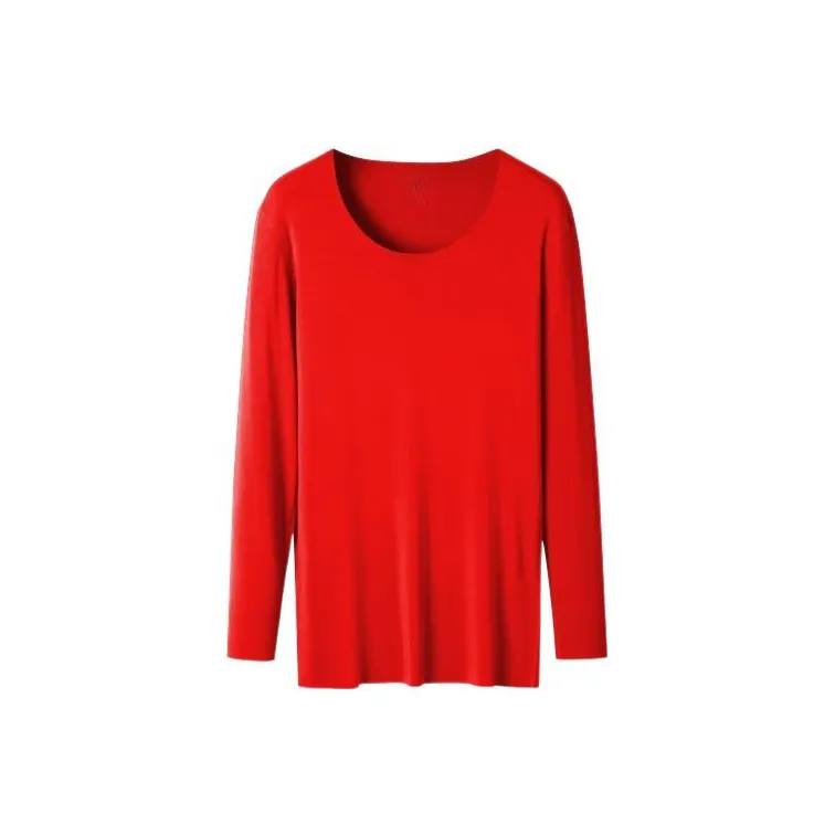 CALVIN KLEIN Thermal Tops Men's Garnet Red-0