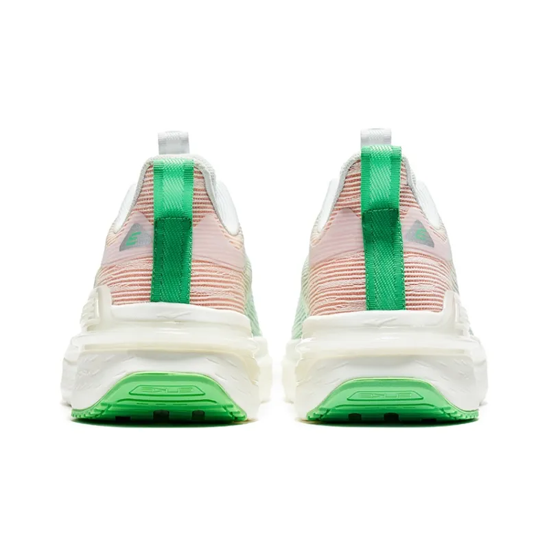 Erke Excellence Low Top Running Shoes Men's White Arctic Green-3