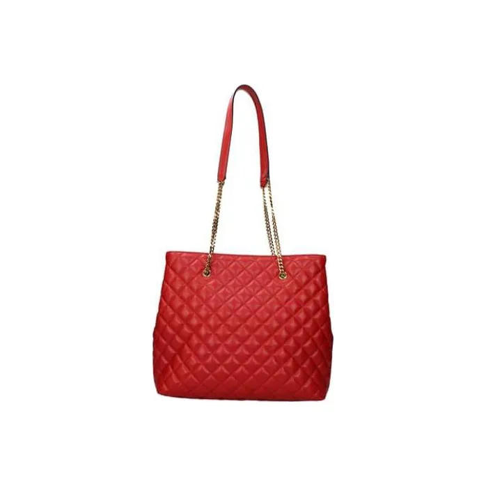 VERSACE Leather Tote Bag Shopping Bag Portable Crossbody Bag Shoulder Bag Women's Red-1