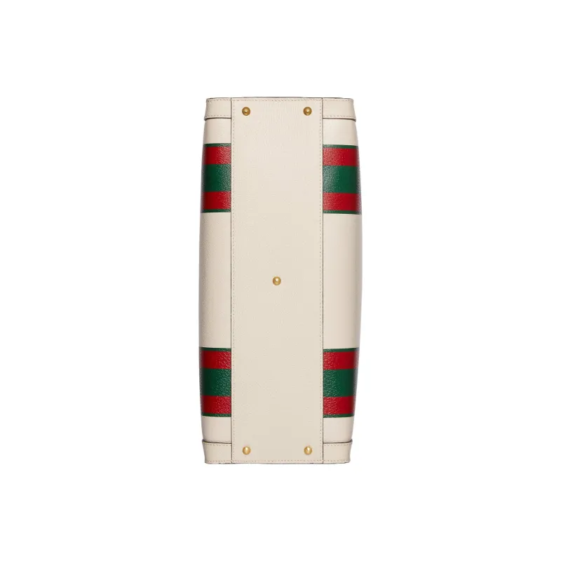 GUCCI Diana Leather Tote Bag Shopping Bag Shoulder Bag Crossbody Bag Handbag Large Size Men's White-7
