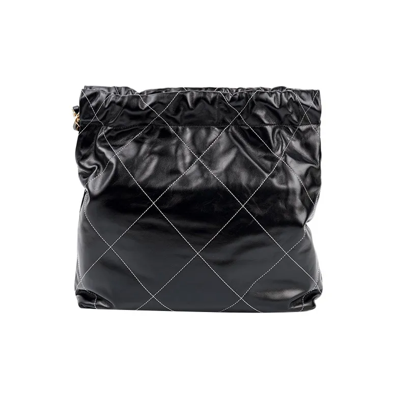 CHANEL 22Bag Leather Tote Bag, Shopping Bag, Shoulder Bag Trumpets Women's Black-2