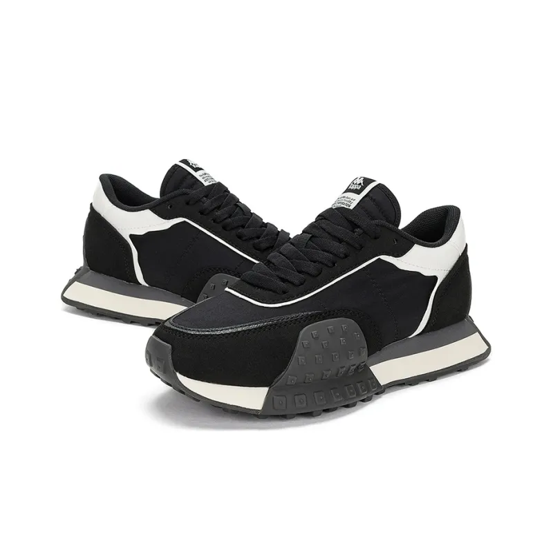 Kappa Low Top Running Shoes Unisex Black White-3