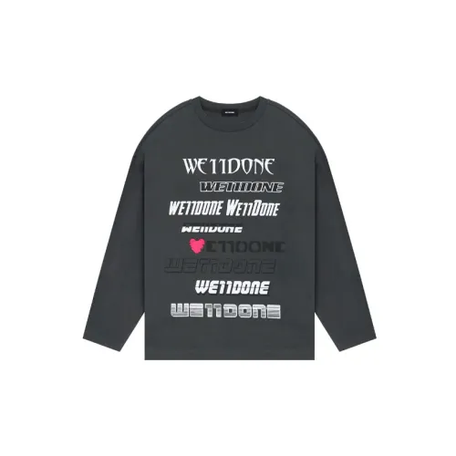 WE11DONE SS23 Sweatshirts Unisex Gray