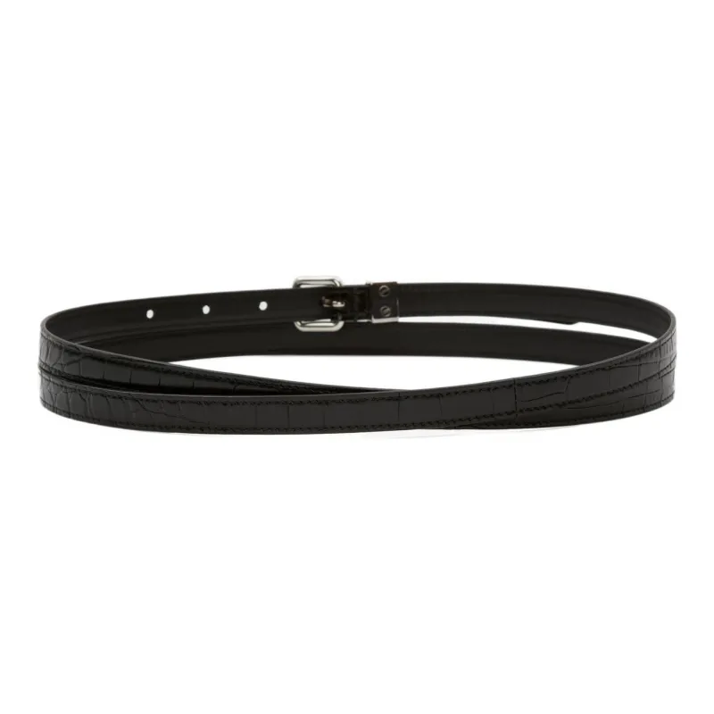 Alexander McQueen Trendy Classic Elegance Pin Buckle Women's Width 1.3cm-1