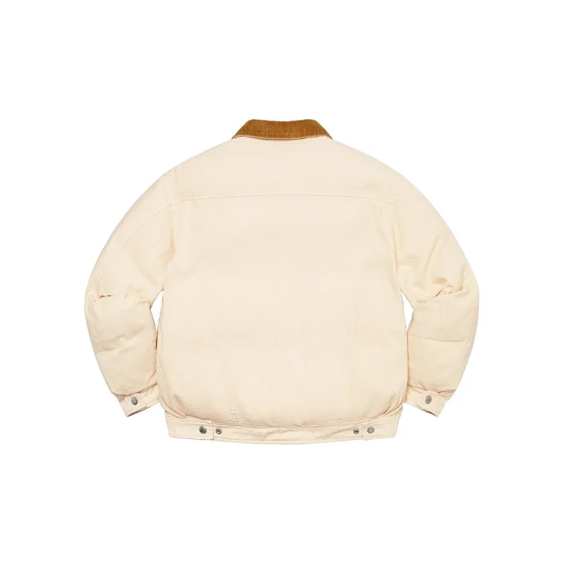 Supreme Schott Canvas Down Trucker Jacket-8