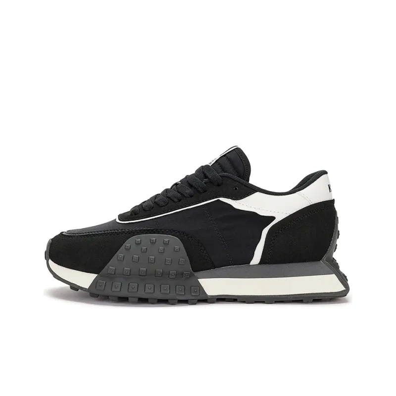 Kappa Low Top Running Shoes Unisex Black White-0
