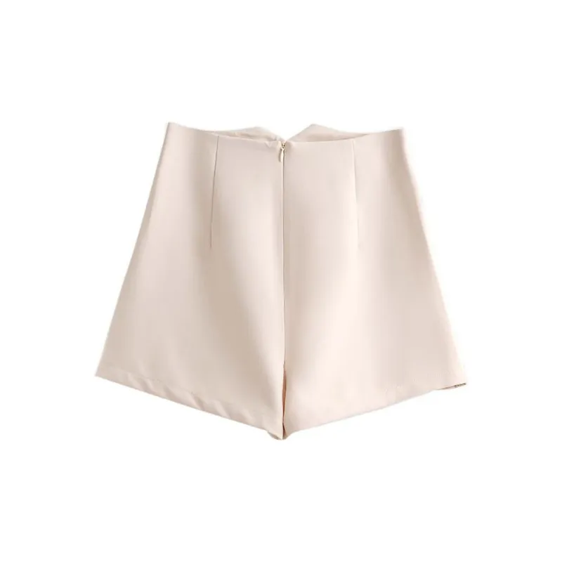 Olrain Casual Shorts Women's Apricot-1