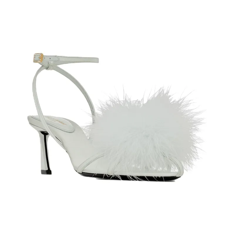 SAINT LAURENT Mae Pointed Toe Mules Women's-2