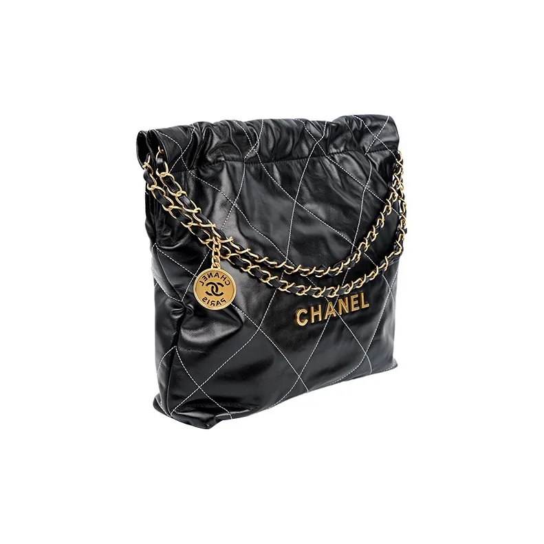 CHANEL 22Bag Leather Tote Bag, Shopping Bag, Shoulder Bag Trumpets Women's Black-1
