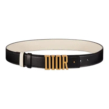 DIOR Logo Emblem Minimalist Style Versatile Smooth Buckle Women's Width 3cm