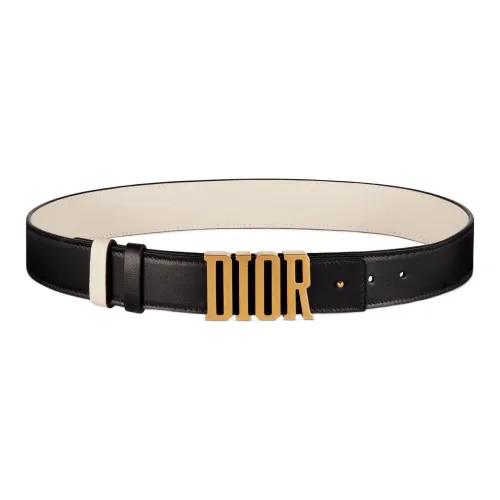 DIOR Leather Belts Women's Black