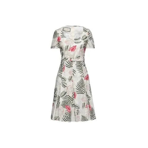 GUCCI Short-Sleeved Dresses Women's Multicolor