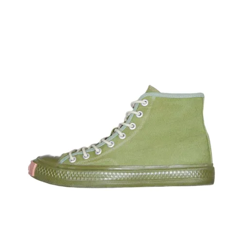 Acne Studios Canvas Shoes Women's High-Top Green