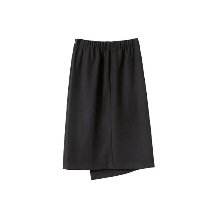 Olrain Casual Long Skirts Women's Black-1