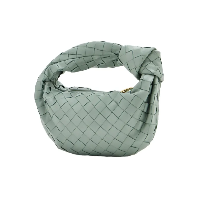Bottega Veneta Jodie Top Handle Bag Mini Intreccio Green-2