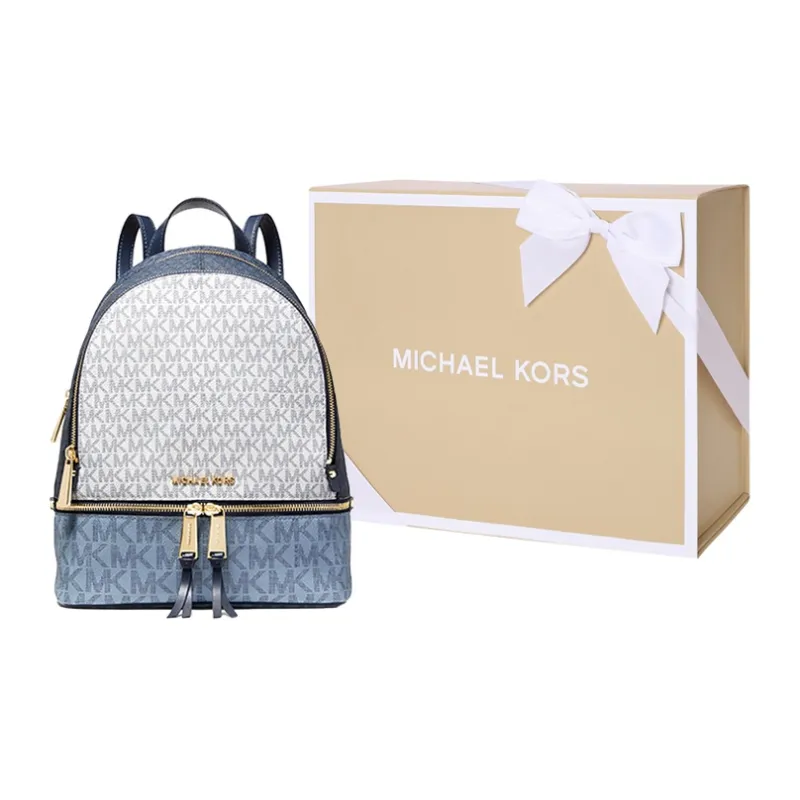 MICHAEL KORS Polyurethane Backpack Medium Size Women's Marine Blue-4