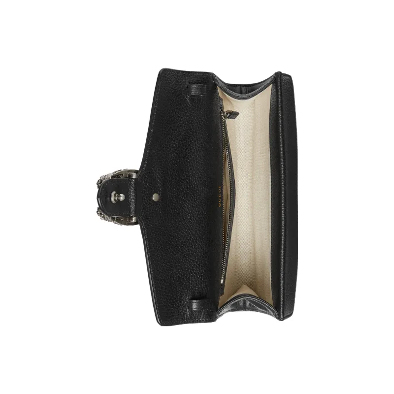 GUCCI Dionysus Leather Crossbody Bag Shoulder Bag Women's Black-6