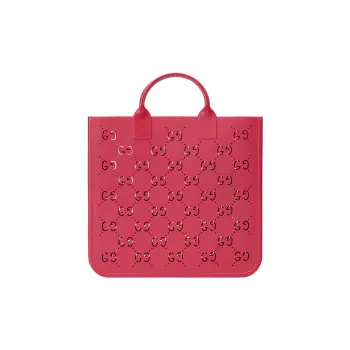 GUCCI Rubber Tote Bag Shopping Bag Handbag Kids' Bags Kids' Fuchsia
