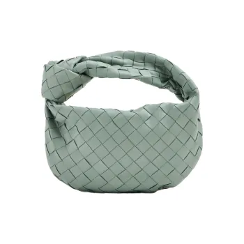 Bottega Veneta Jodie Top Handle Bag Mini Intreccio Green