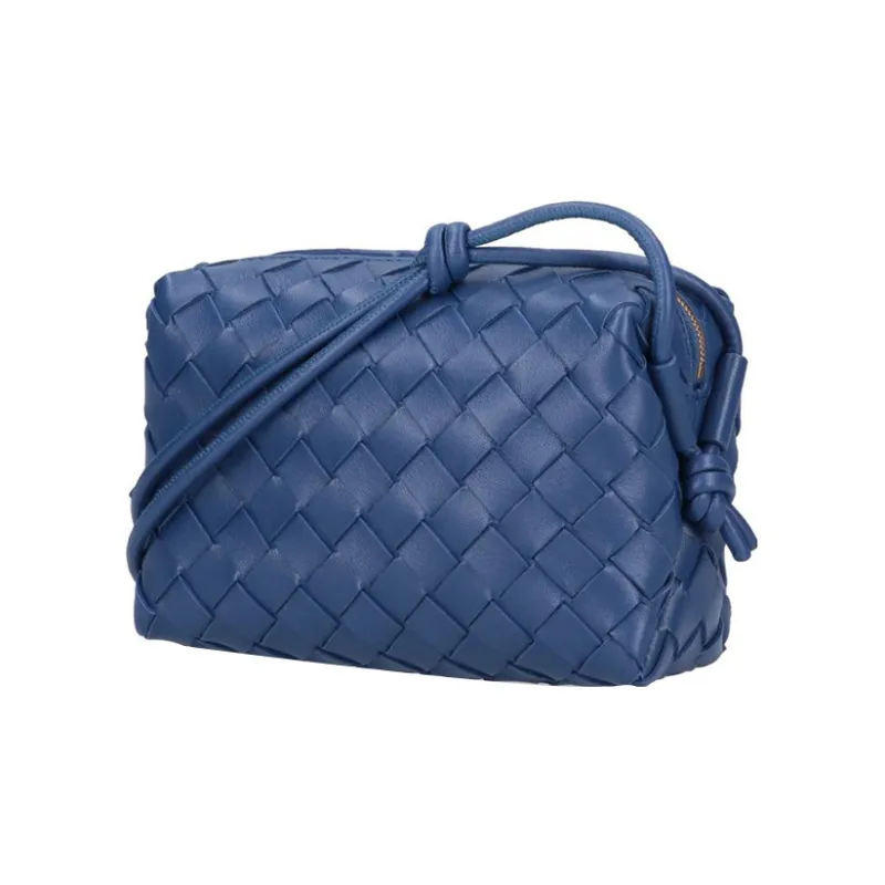 Bottega Veneta LOOP Lambskin Camera Bags Shoulder Bag Crossbody Bag Mini Women's Blue-1