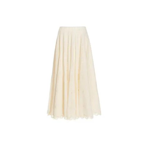 TORY BURCH Casual Long Skirts Women's Apricot Cream