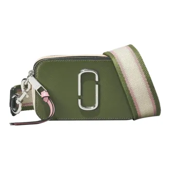 MARC JACOBS Snapshot Leather Crossbody Bag, Shoulder Bag Women's Green