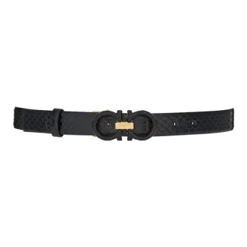 FERRAGAMO Matte Double-Sided Fashion Glamorous Style Smooth Buckle Women's Width: 2.5cm