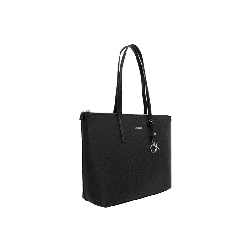 CK/Calvin Klein Tote Bag Shopping Bag Shoulder Bag Handbag Women's Black-2