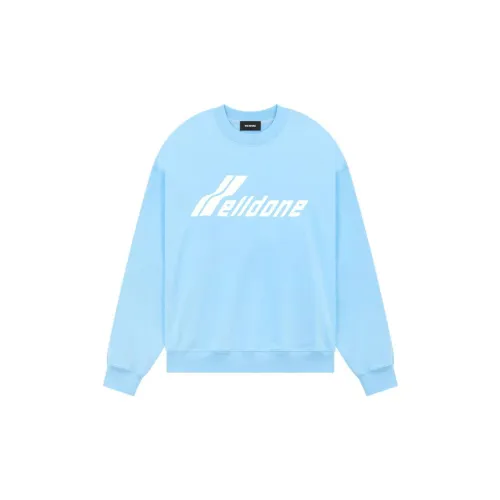 WE11DONE SS23 Sweatshirts Unisex Blue