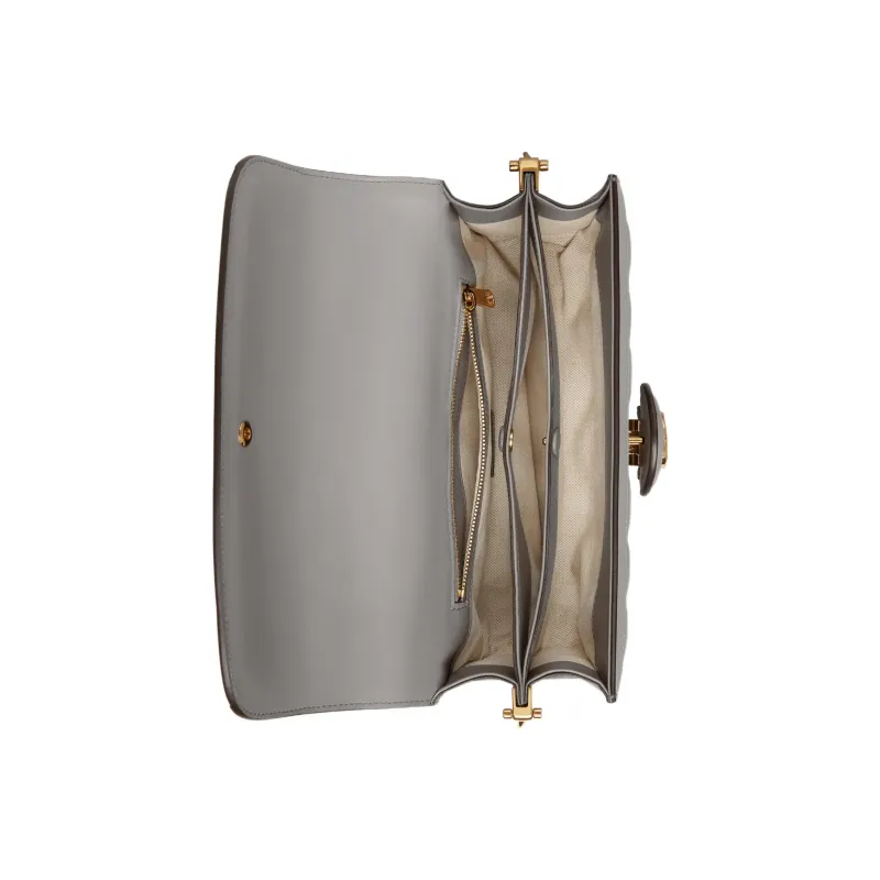 GUCCI GG Matelassé Leather WOC Baguette Bag Shoulder Bag Crossbody Bag Women's Gray-6