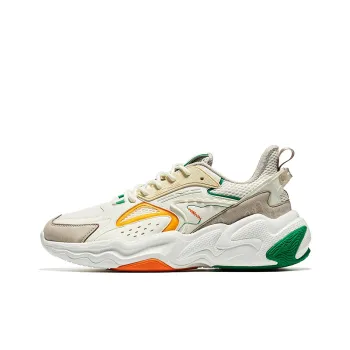 Erke Casual Shoes Men Low Top Microcrystal White/Ironman Gray