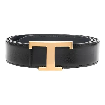 TOD'S Logo buckle Leather Belt