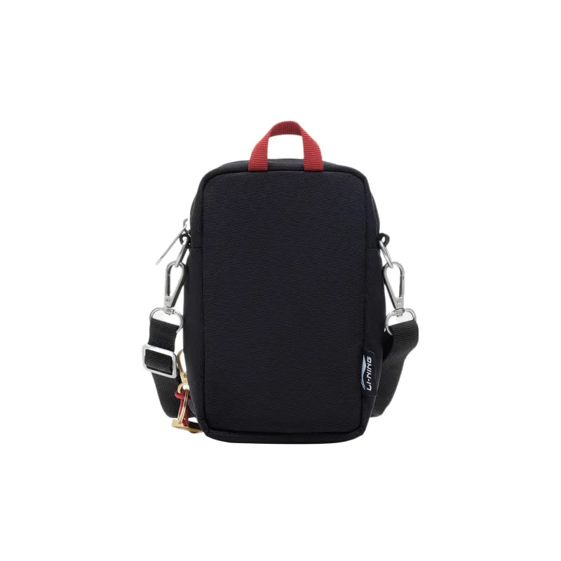 LiNing Sports Life Collection Embroidery Detail Shoulder Bag, Crossbody Bag Regular Unisex Black-2