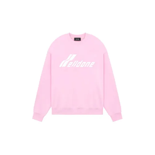 WE11DONE SS23 Sweatshirts Unisex Light Pink