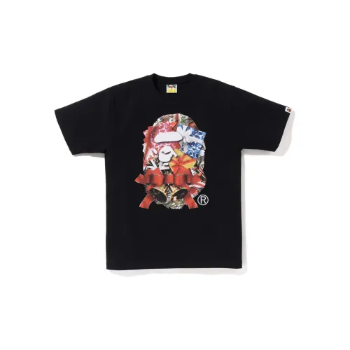 A BATHING APE Christmas Ape Head Tee FW22