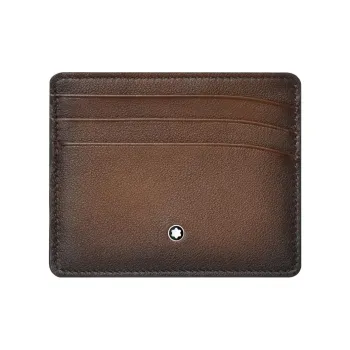 MONTBLANC Meisterstuck Leather Wallet Card Holder Card Holder Men's Brown