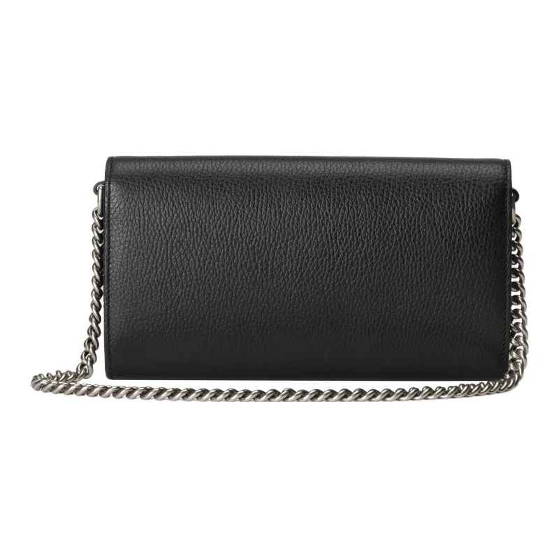 GUCCI Dionysus Leather Crossbody Bag Shoulder Bag Women's Black-3