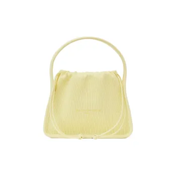 Alexander Wang Ryan Polyester With Nylon Handbag Trumpets Women's Light Lemon Yellow