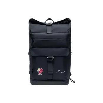 LiNing Sports Basketball Collection Polyester Students Backpack Regular Unisex Black