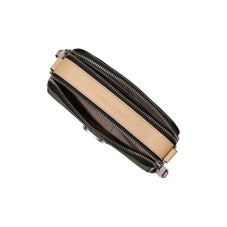 MARC JACOBS Snapshot Leather Crossbody Bag, Shoulder Bag Women's Green-3