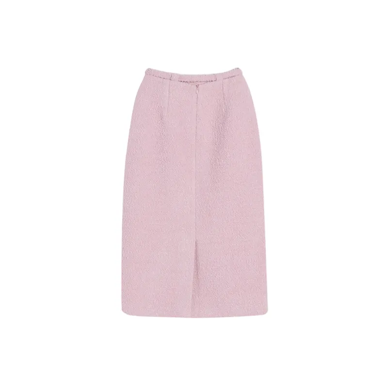 Ouyang Casual Long Skirts Women's Pink-1