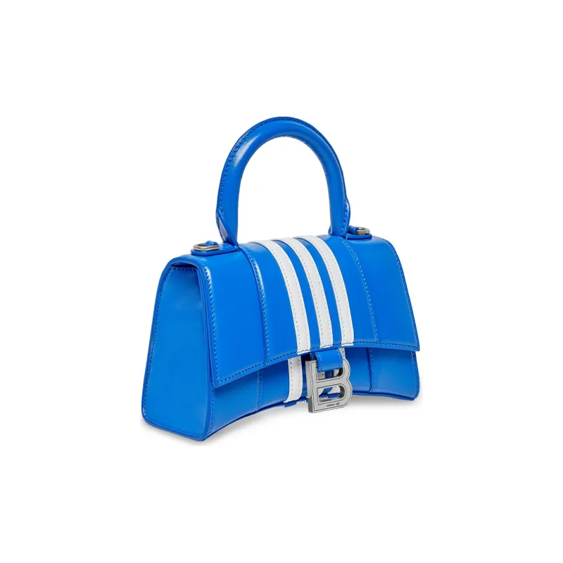 Balenciaga X Adidas Hourglass Xs Box Handbag Blue-2