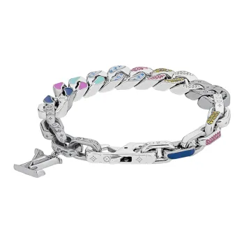 LOUIS VUITTON Bracelets Men Silver