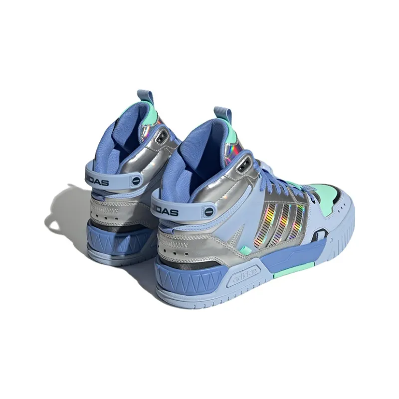 Adidas Neo D PAD Mid Shoes 'Blue Metallic Silver'-3