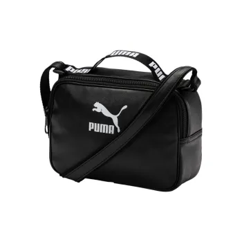 PUMA Artificial Leather Handbags Shoulder Bag Crossbody Bag Regular Unisex Black