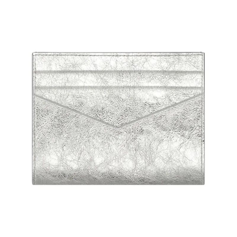 GIVENCHY Antigona Layered Cow Leather Card Holder Women's Silver Gray-1