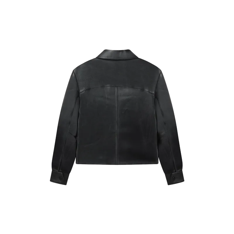 FILA Leather Jackets Women's Black-1