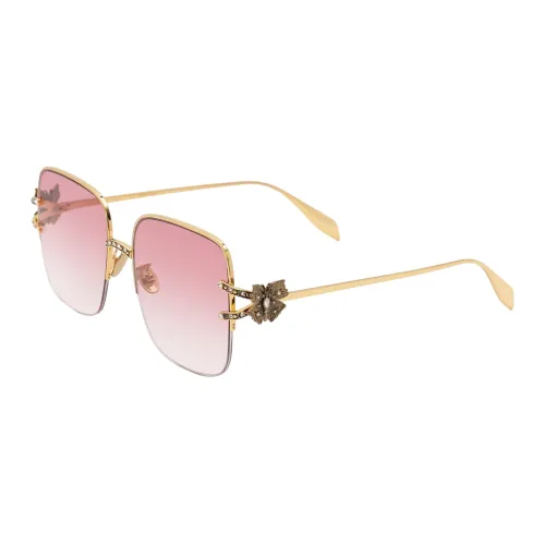 Alexander McQueen Alloy Square Sunglasses Women's