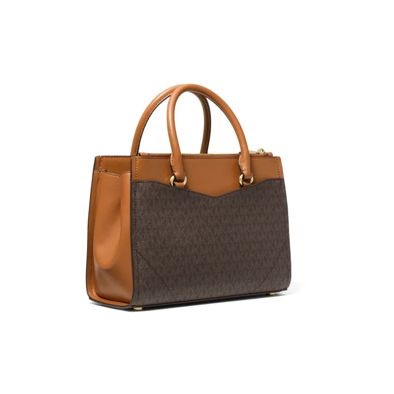 MICHAEL KORS MK Everly Crossbody One Shoulder Handbag Medium Size Women's Brown-1