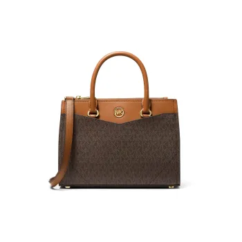 MICHAEL KORS MK Everly Crossbody One Shoulder Handbag Medium Size Women's Brown